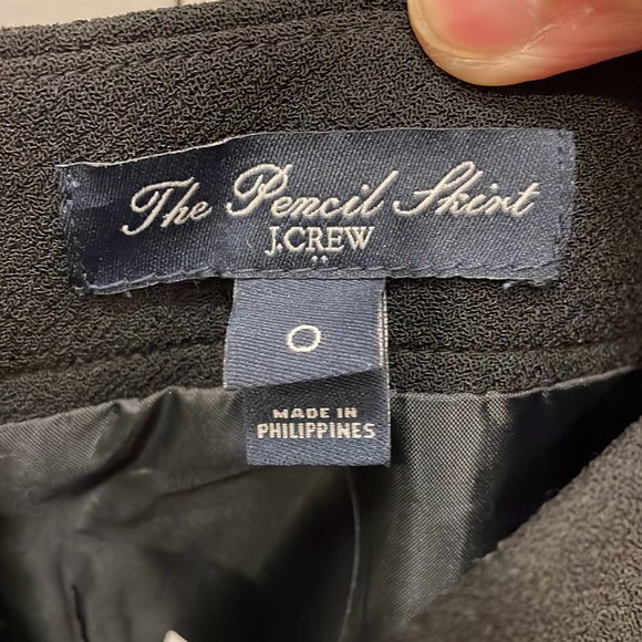 J.Crew Factory Black Pencil Skirt Size 0 NWT - Picture 4 of 8